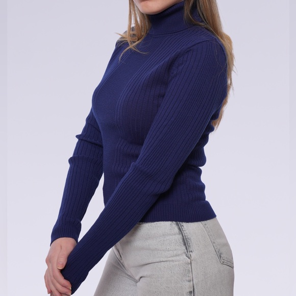 Minark Women’s Knit Top Turtleneck Long Sleeves Tees - Picture 5 of 5